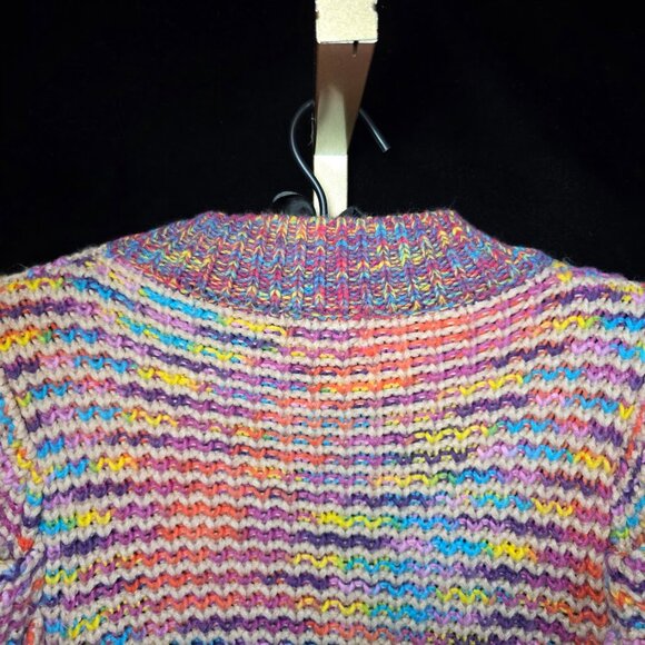 &Merci Knit Long Sleeve Rainbow Sweater Cardigan M - Picture 8 of 12